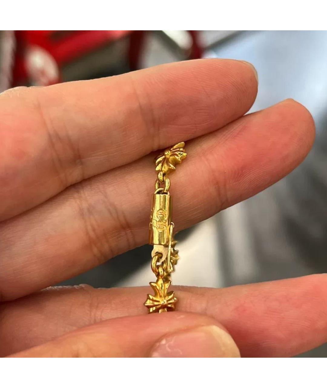 CHROME HEARTS Золотой браслет, фото 4