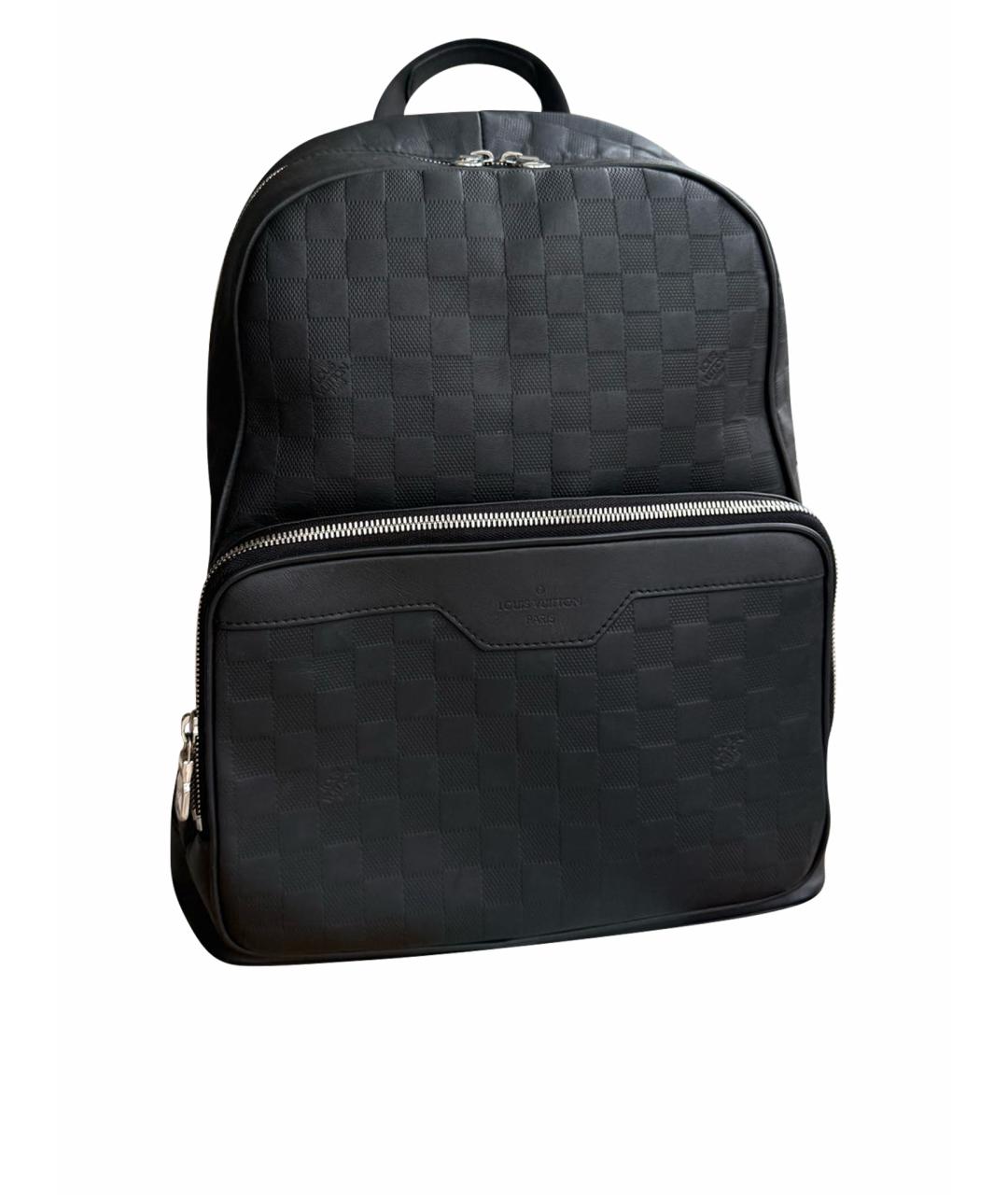 LOUIS VUITTON Черный кожаный рюкзак, фото 1