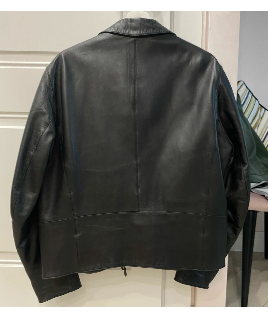 HERMES PRE-OWNED Черная кожаная куртка, фото 2