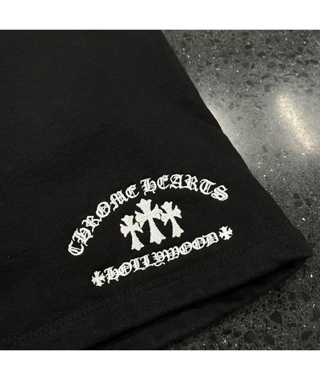 CHROME HEARTS Черные шорты, фото 3