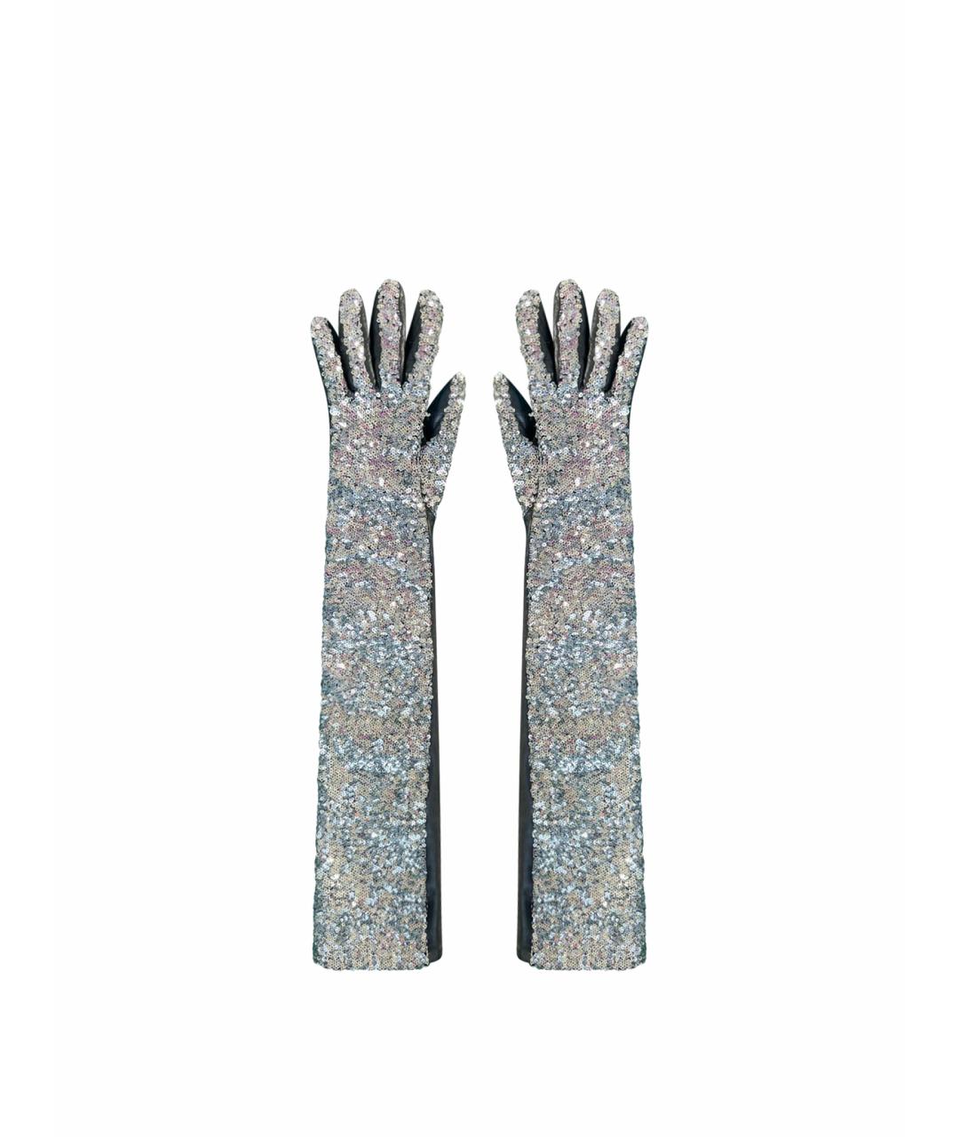 NINA RICCI Черные кожаные перчатки, фото 1