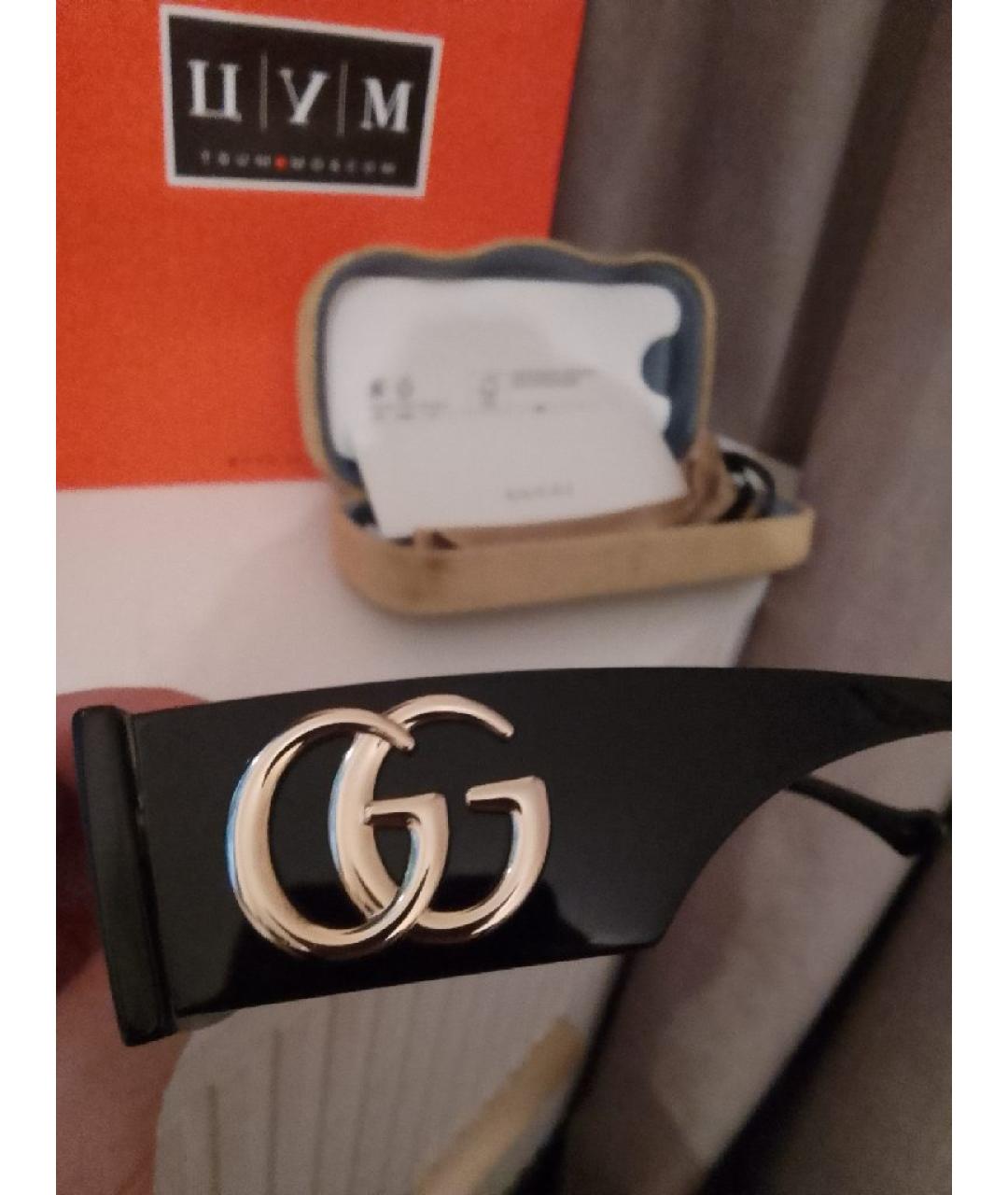 GUCCI Черные пластиковые солнцезащитные очки, фото 4