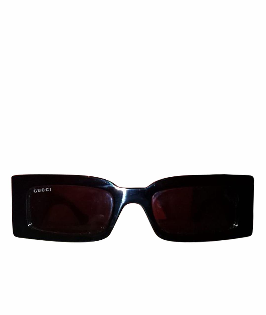 GUCCI Черные пластиковые солнцезащитные очки, фото 1