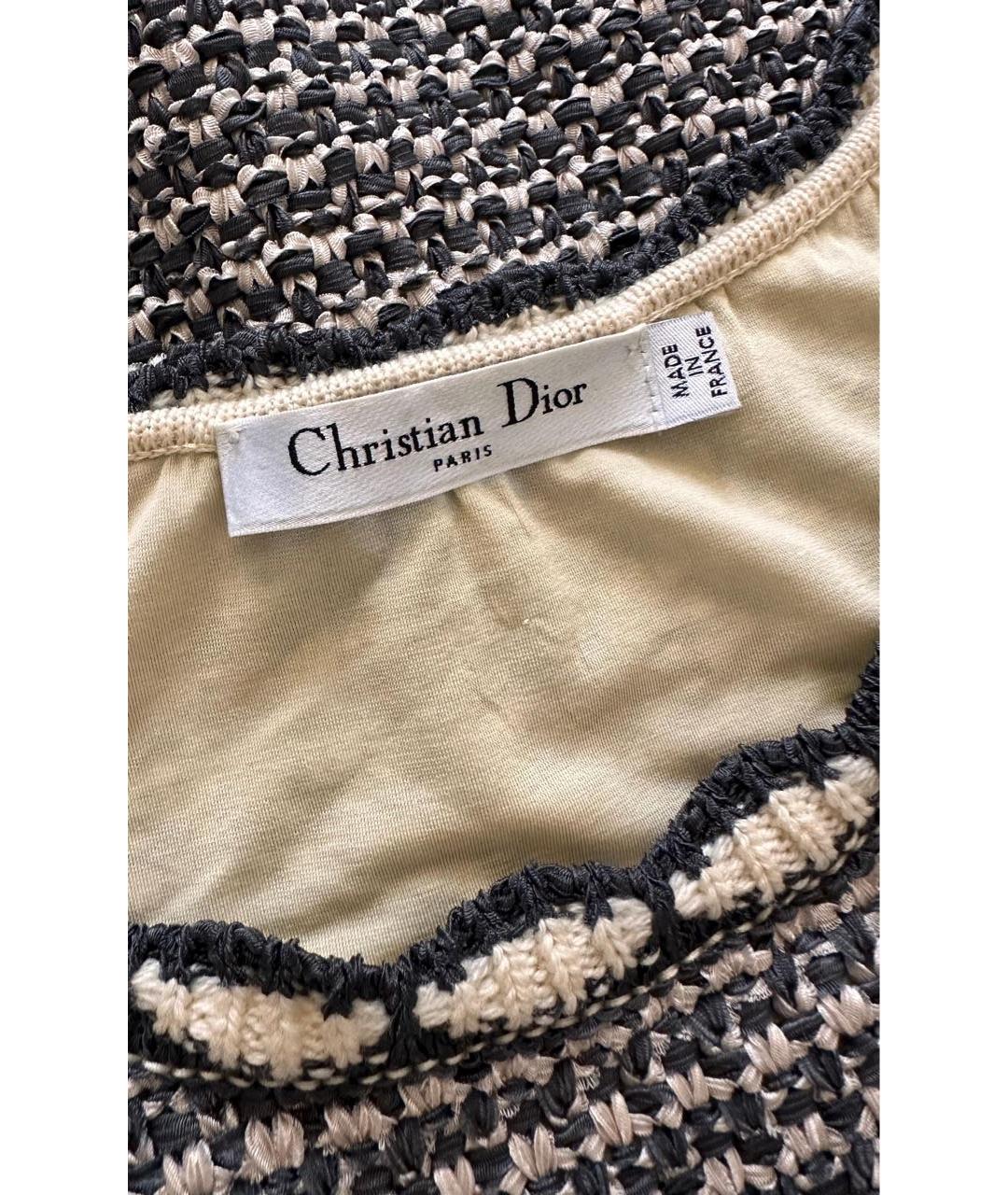 CHRISTIAN DIOR Мульти вискозное повседневное платье, фото 5