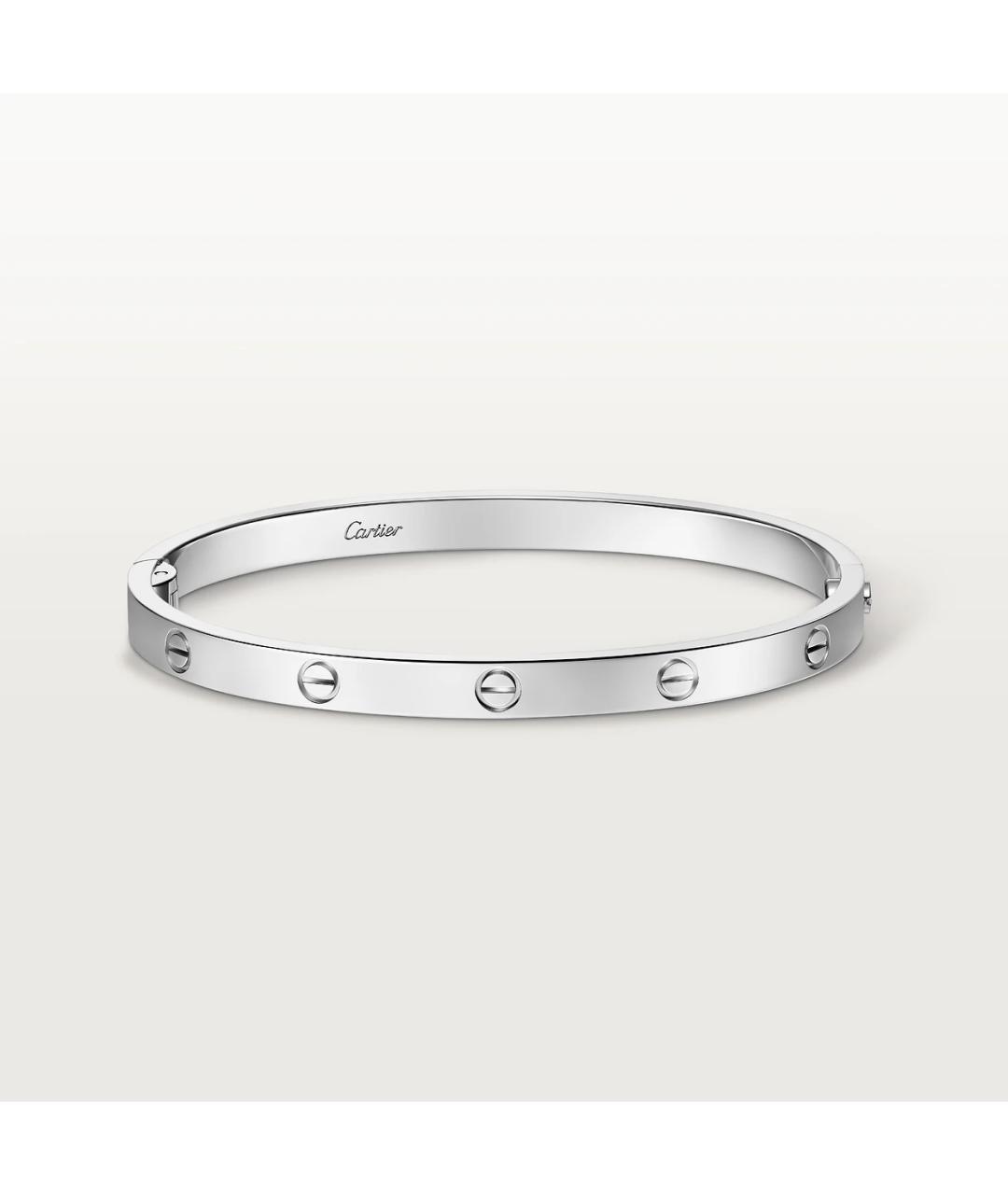CARTIER Серебрянный браслет из белого золота, фото 6