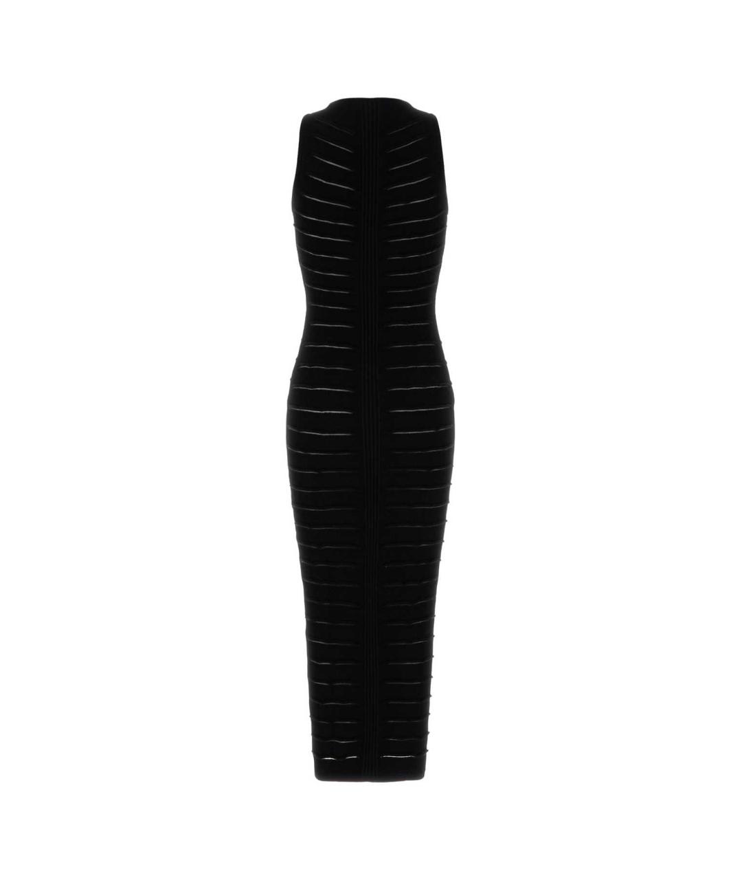 BALMAIN Черное вискозное платье, фото 2