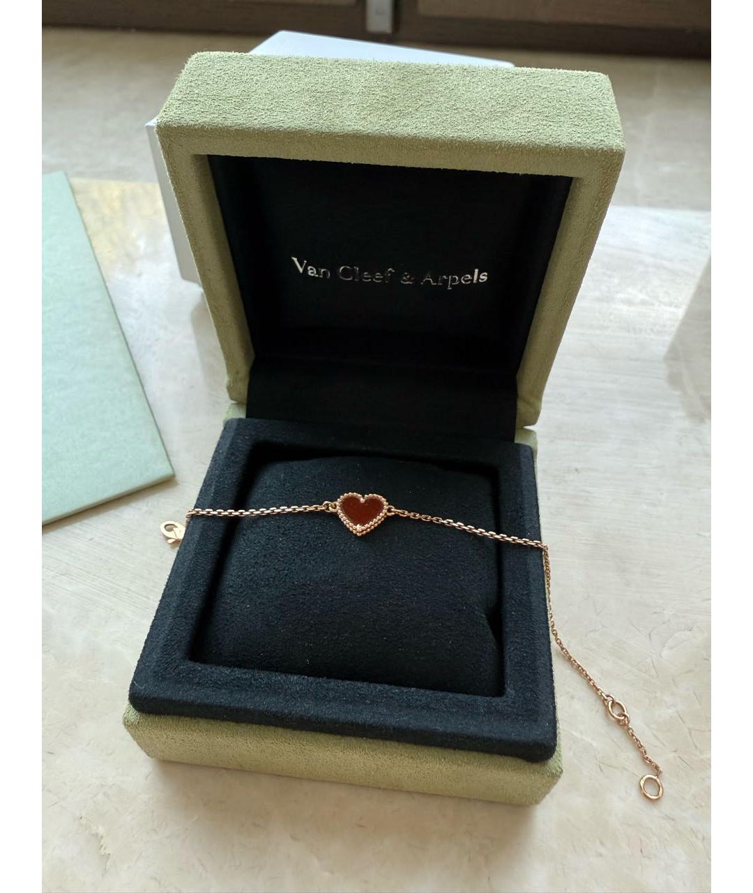 VAN CLEEF & ARPELS Бордовый браслет из розового золота, фото 2
