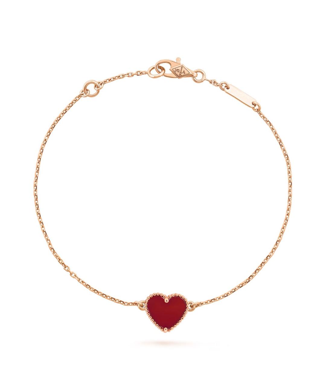 VAN CLEEF & ARPELS Бордовый браслет из розового золота, фото 1