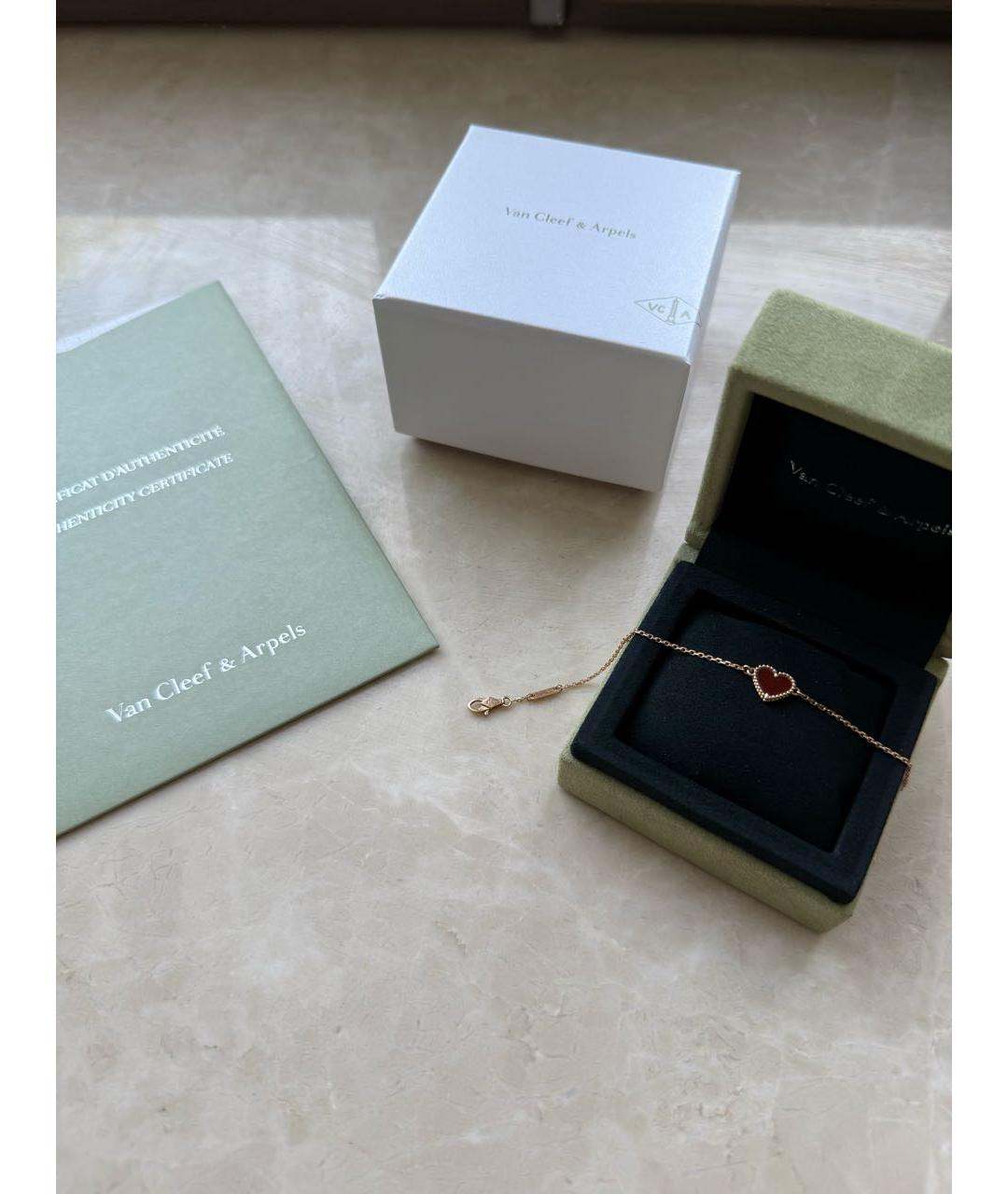 VAN CLEEF & ARPELS Бордовый браслет из розового золота, фото 4