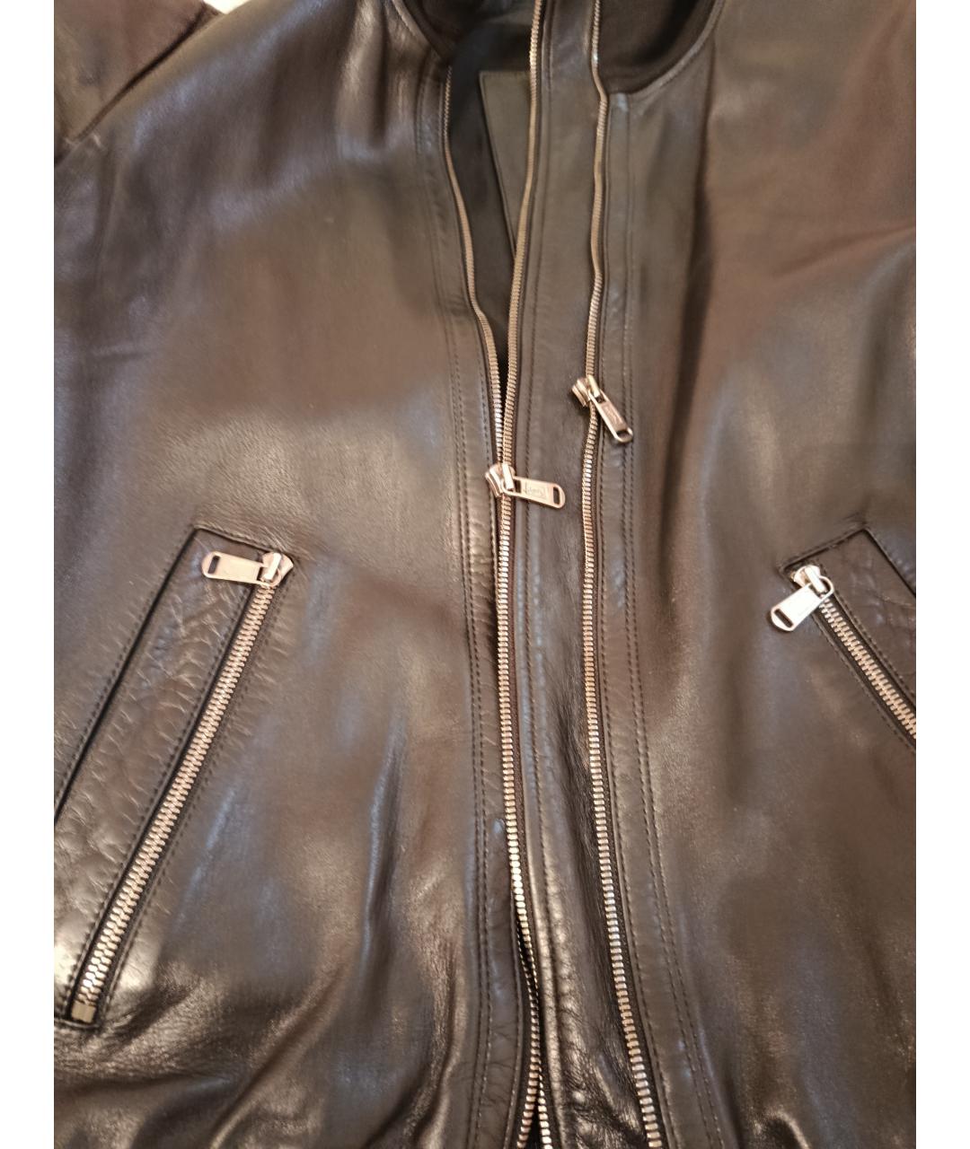 SAINT LAURENT Черная кожаная куртка, фото 6