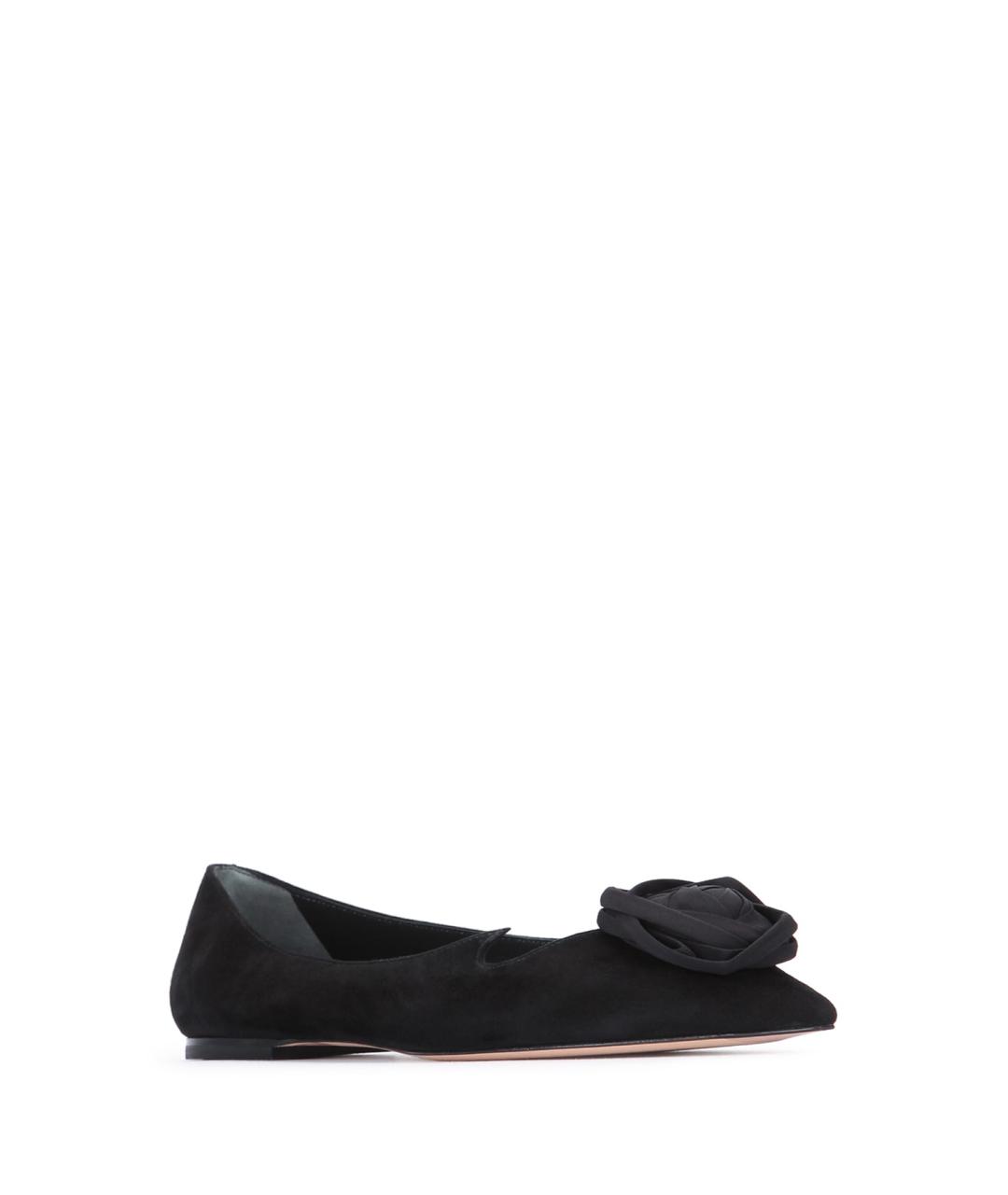ROGER VIVIER Черные замшевые балетки, фото 2