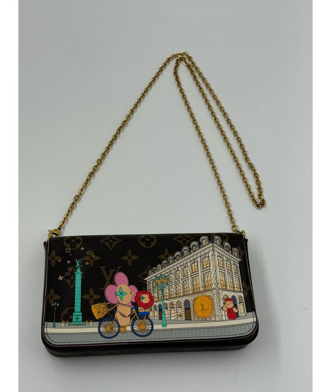 LOUIS VUITTON Коричневая сумка через плечо, фото 8