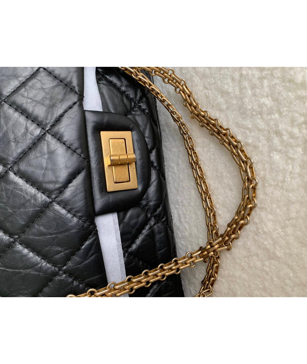 CHANEL Черная кожаная сумка через плечо, фото 6