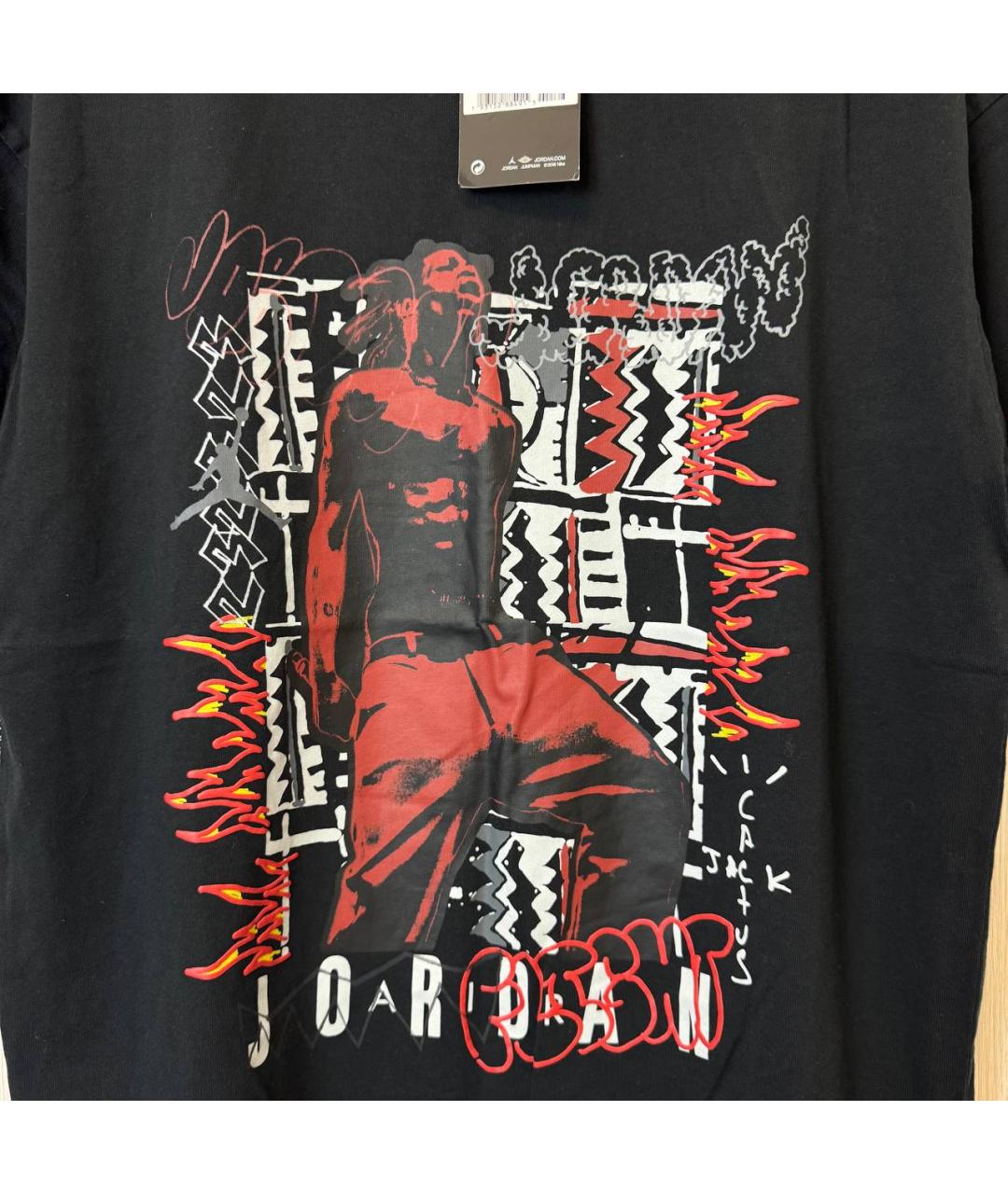 CACTUS JACK BY TRAVIS SCOTT Черная хлопковая футболка, фото 3