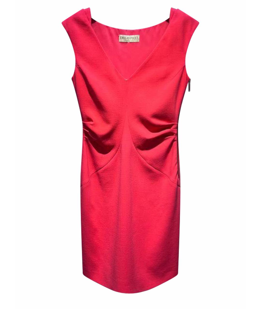 EMILIO PUCCI Красное повседневное платье, фото 1