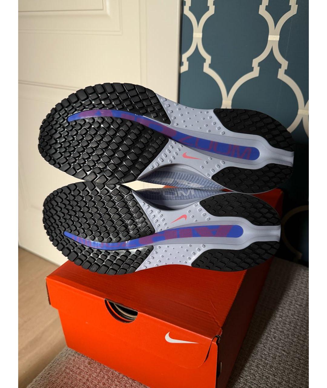 NIKE Синие текстильные низкие кроссовки / кеды, фото 4