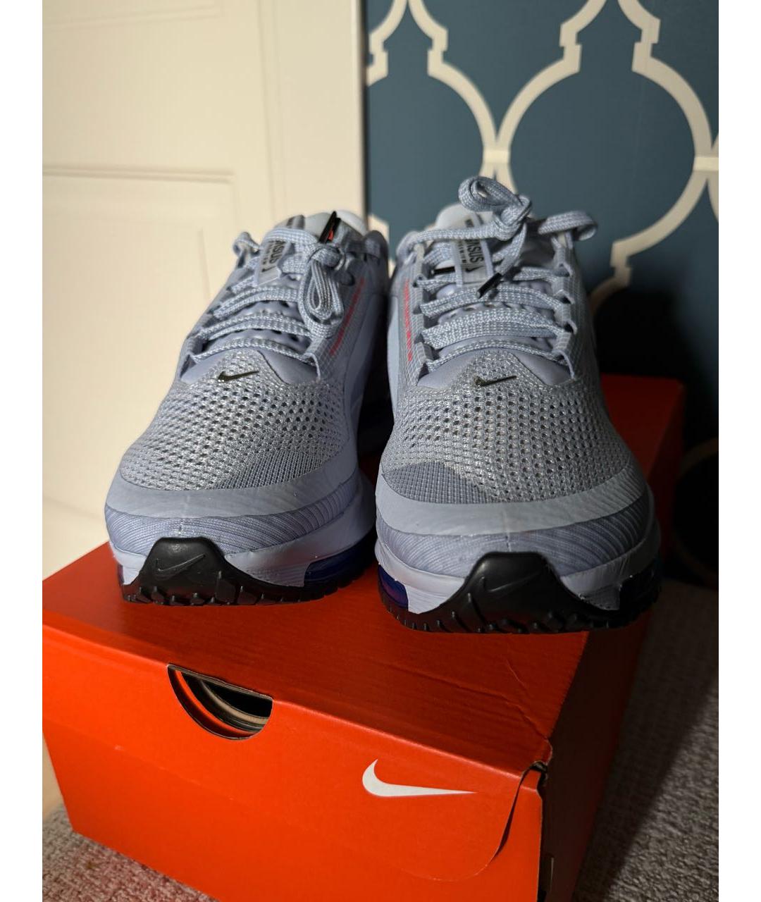 NIKE Синие текстильные низкие кроссовки / кеды, фото 2