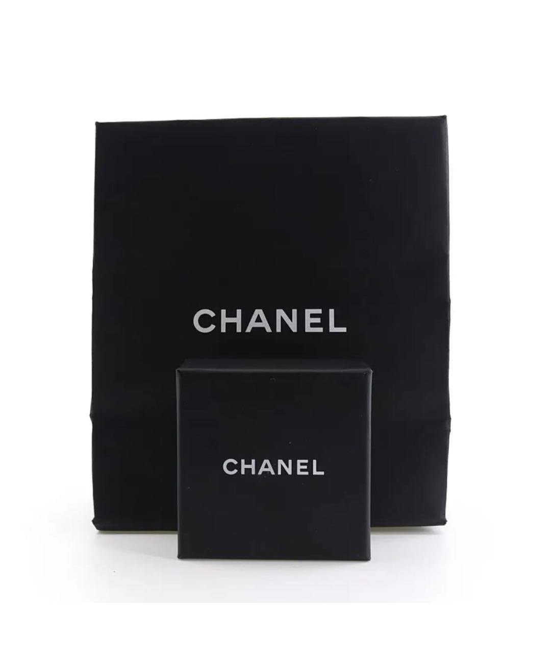 CHANEL Золотые металлические серьги, фото 4