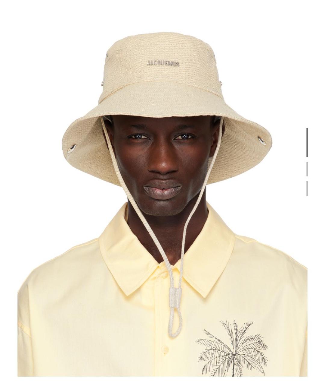 JACQUEMUS Бежевая панама, фото 6