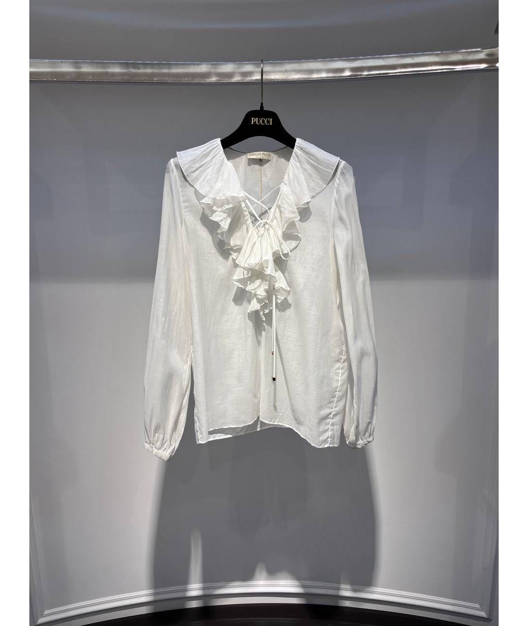 EMILIO PUCCI Белая блузы, фото 3