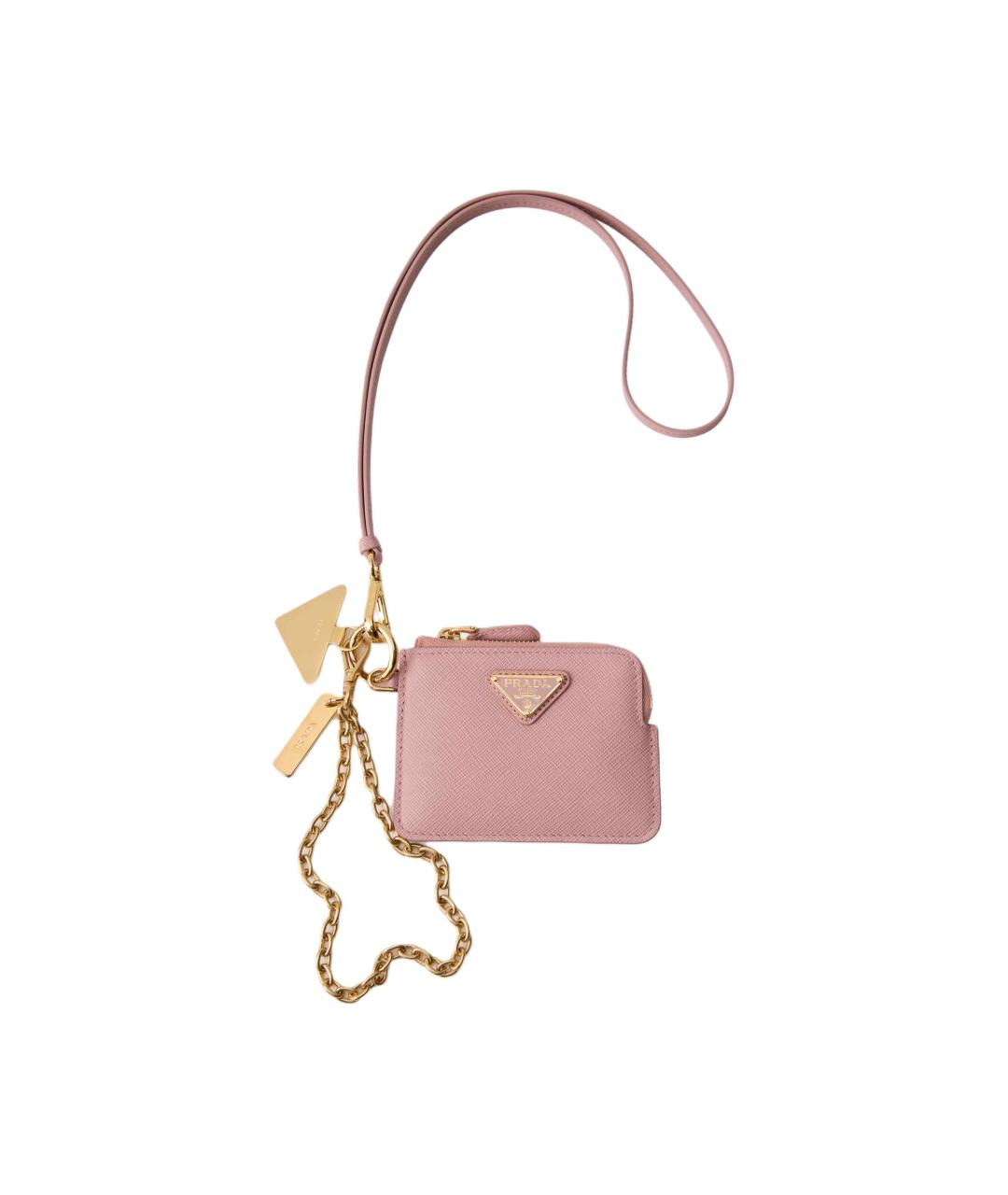 PRADA Розовый кожаный кошелек, фото 1