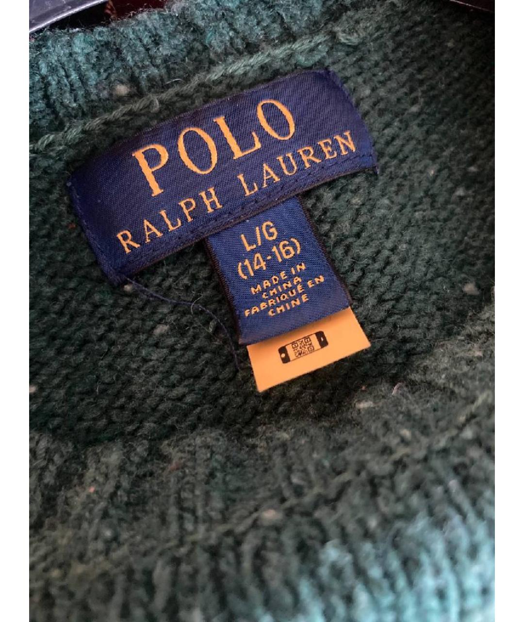 POLO RALPH LAUREN Зеленый шерстяной жакет / жилет, фото 5