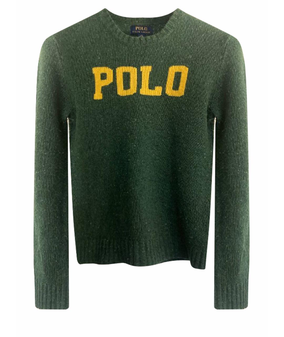 POLO RALPH LAUREN Зеленый шерстяной жакет / жилет, фото 1