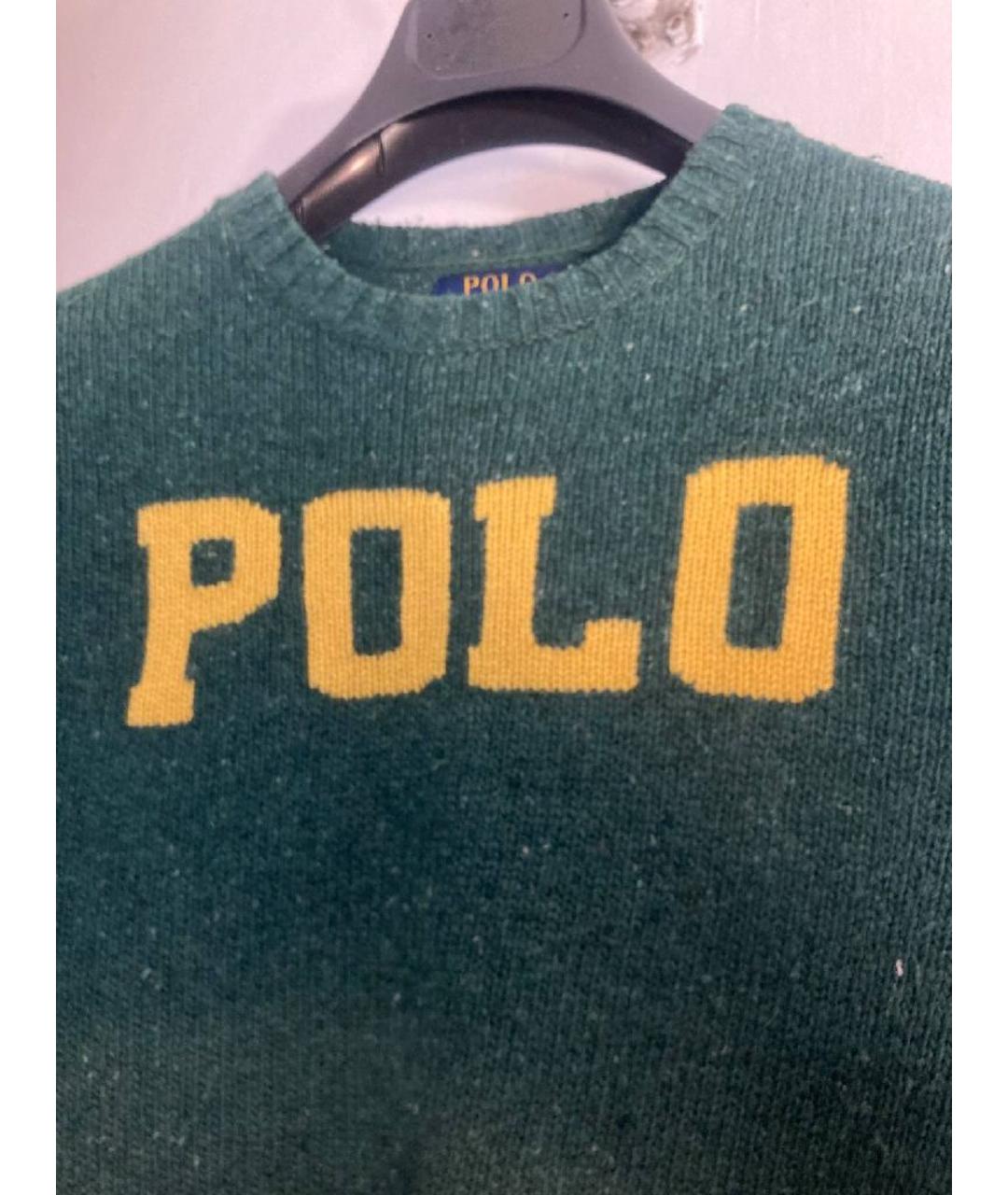 POLO RALPH LAUREN Зеленый шерстяной жакет / жилет, фото 3