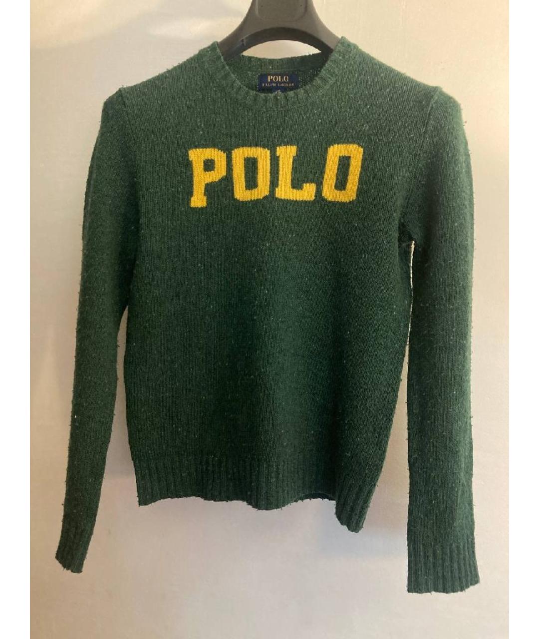 POLO RALPH LAUREN Зеленый шерстяной жакет / жилет, фото 10