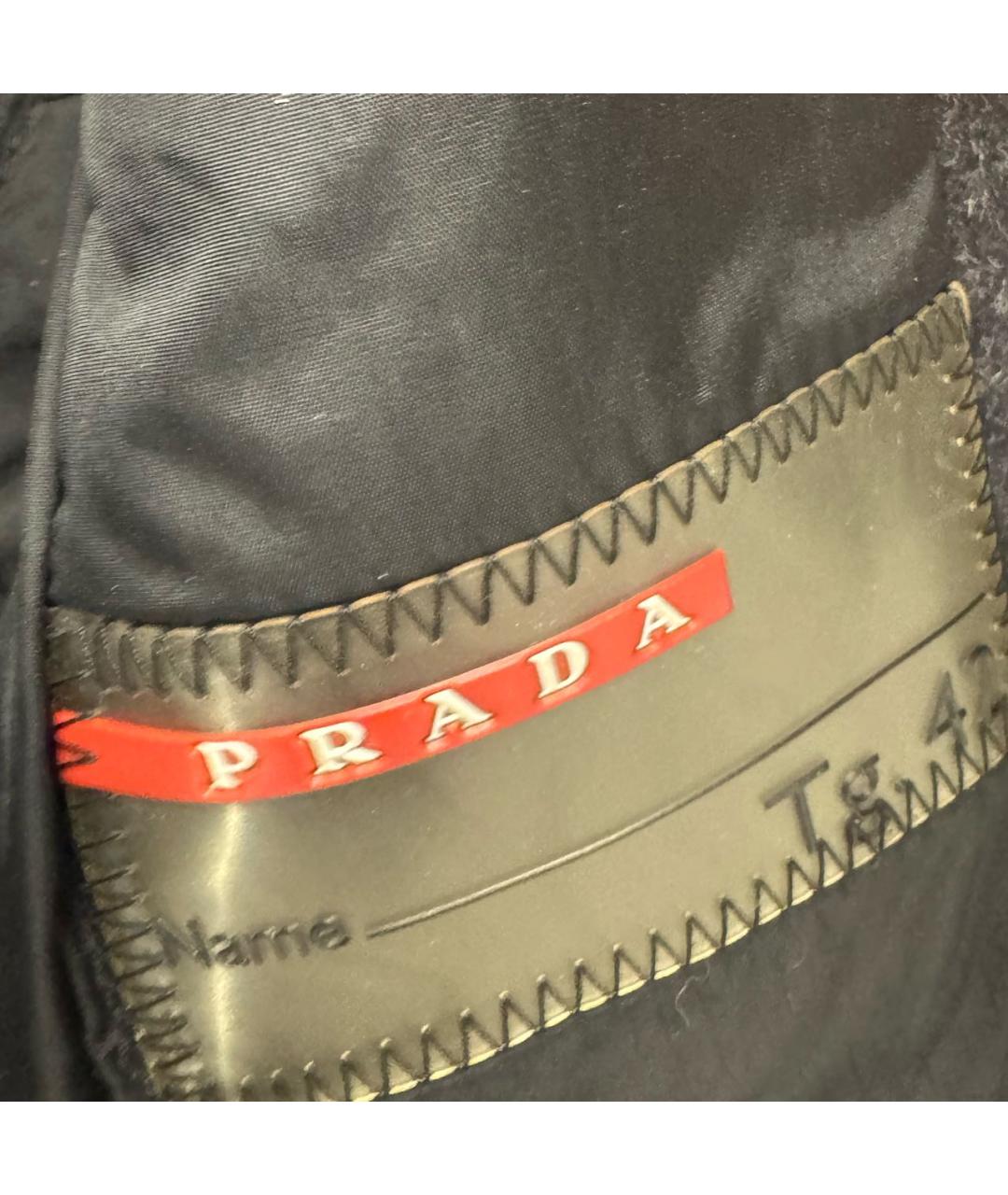 PRADA Антрацитовое шерстяное пальто, фото 2