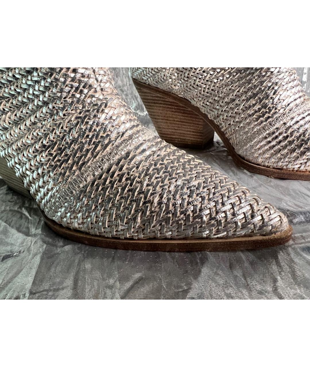 CASADEI Серебряные кожаные ботильоны, фото 8