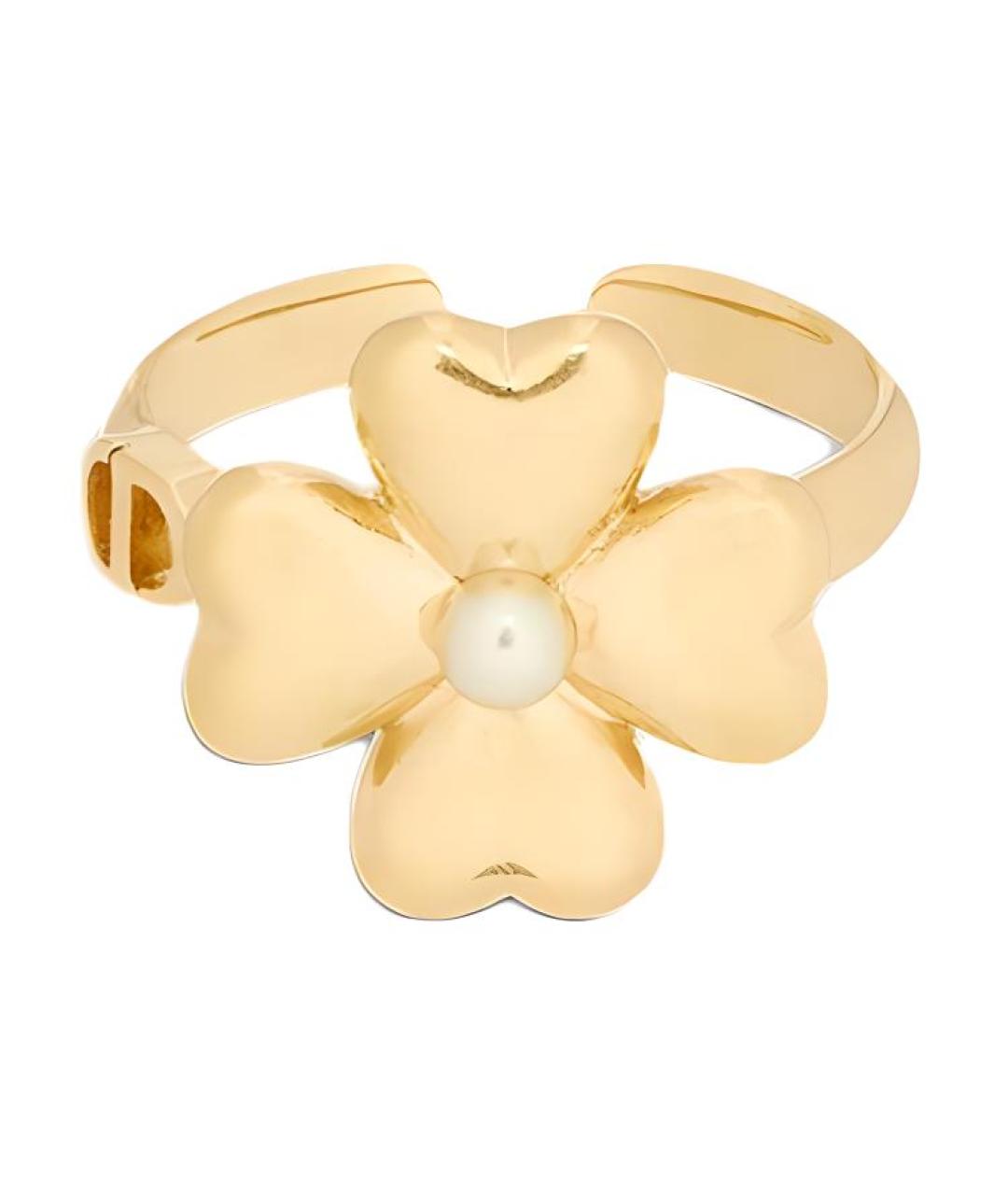 CHRISTIAN DIOR Золотое металлическое кольцо, фото 1