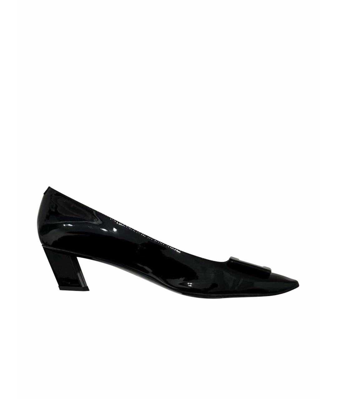 ROGER VIVIER Черные туфли из лакированной кожи, фото 1