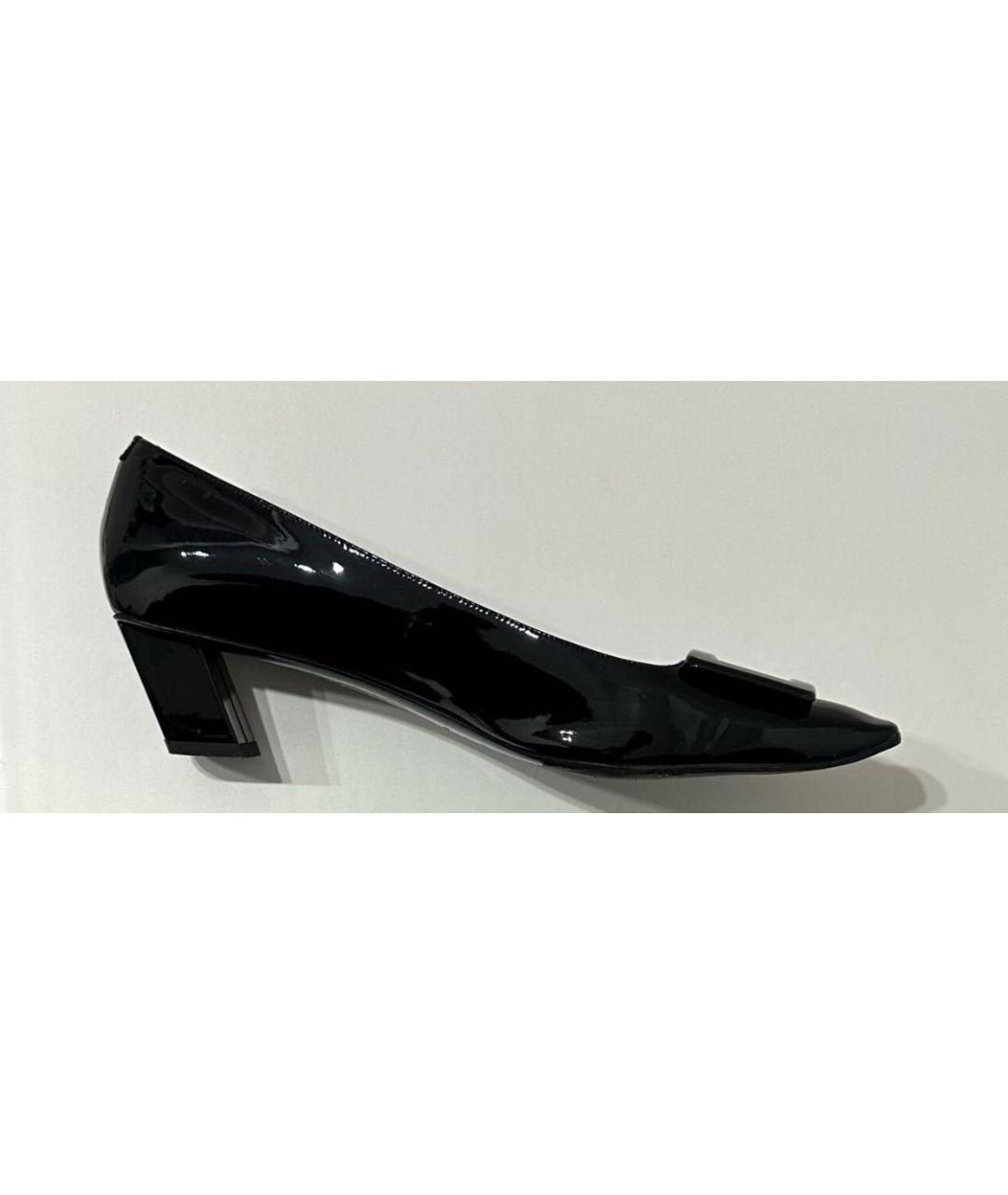 ROGER VIVIER Черные туфли из лакированной кожи, фото 9