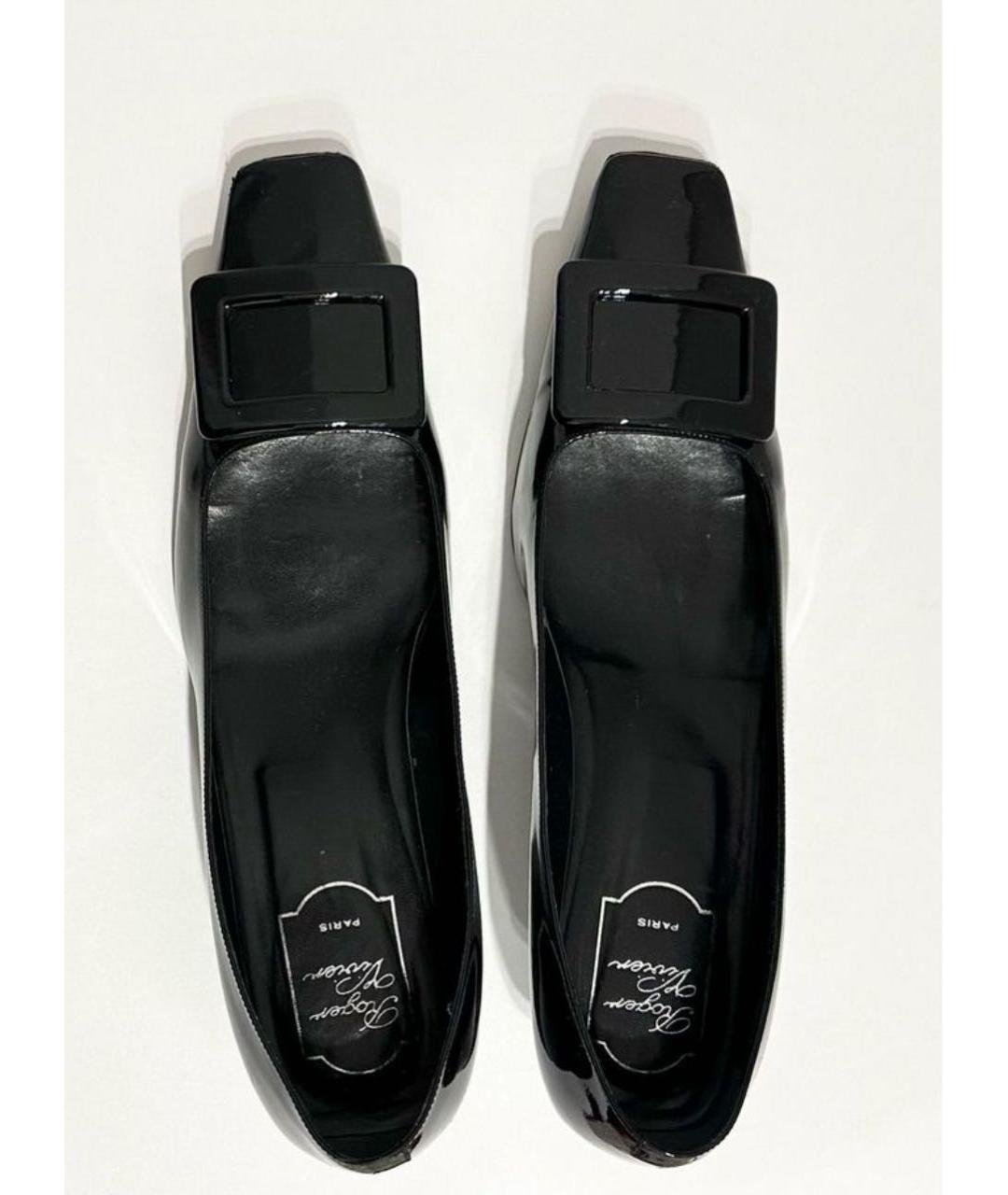 ROGER VIVIER Черные туфли из лакированной кожи, фото 2