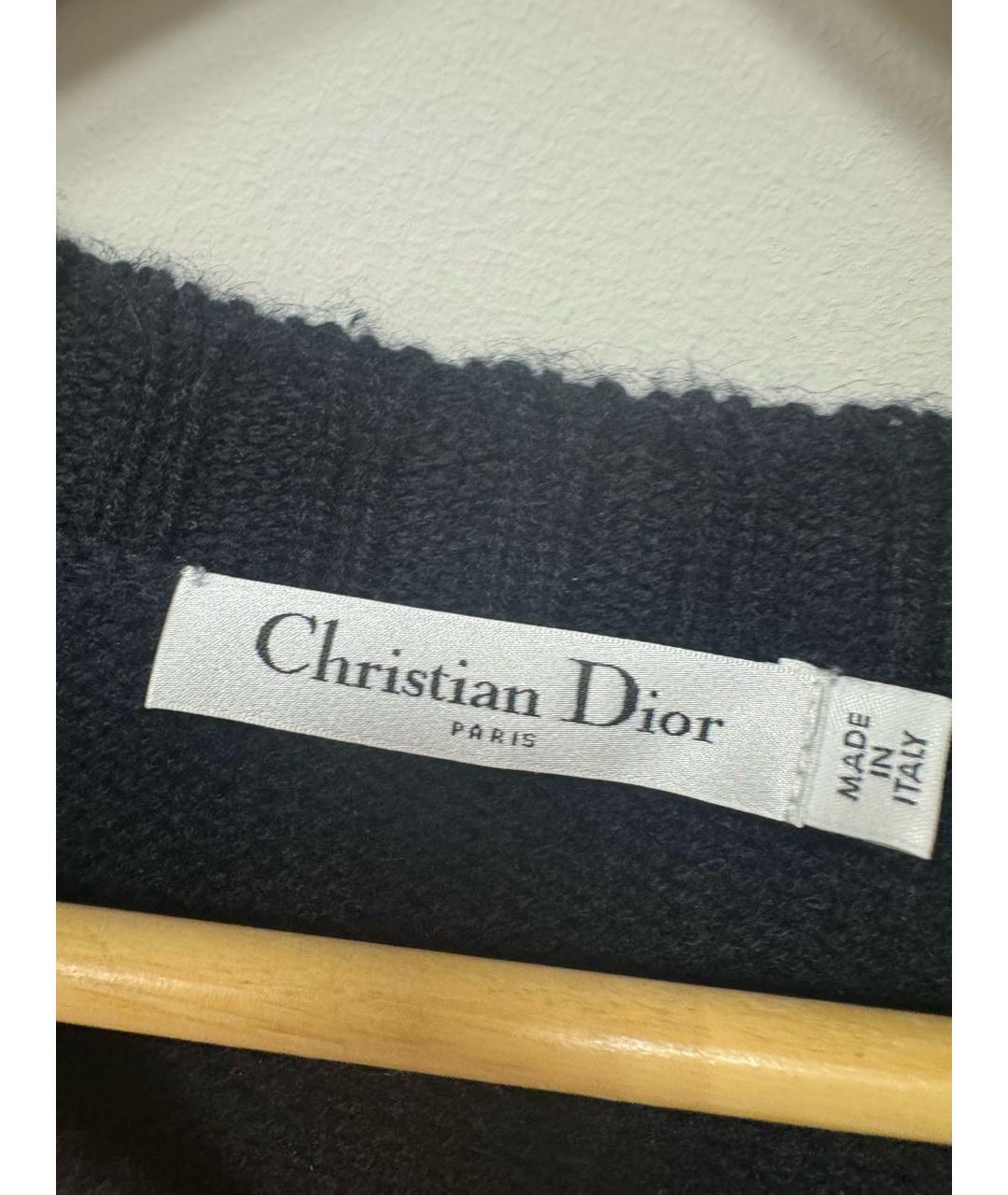 CHRISTIAN DIOR Черный кашемировый джемпер / свитер, фото 3