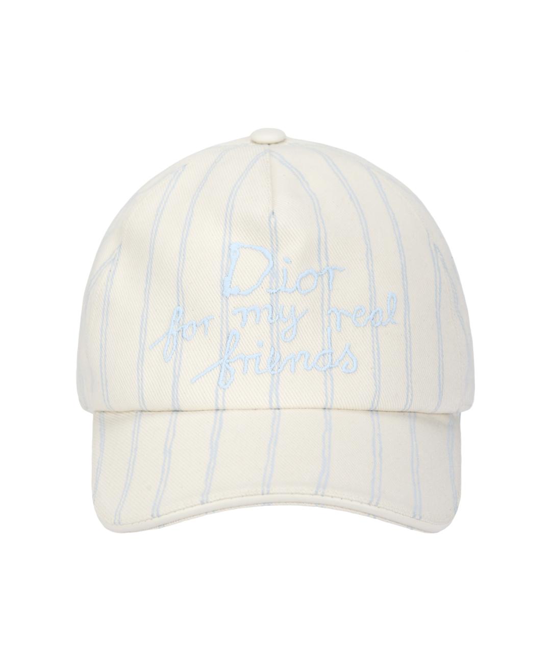 CHRISTIAN DIOR Бежевая хлопковая кепка/бейсболка, фото 1