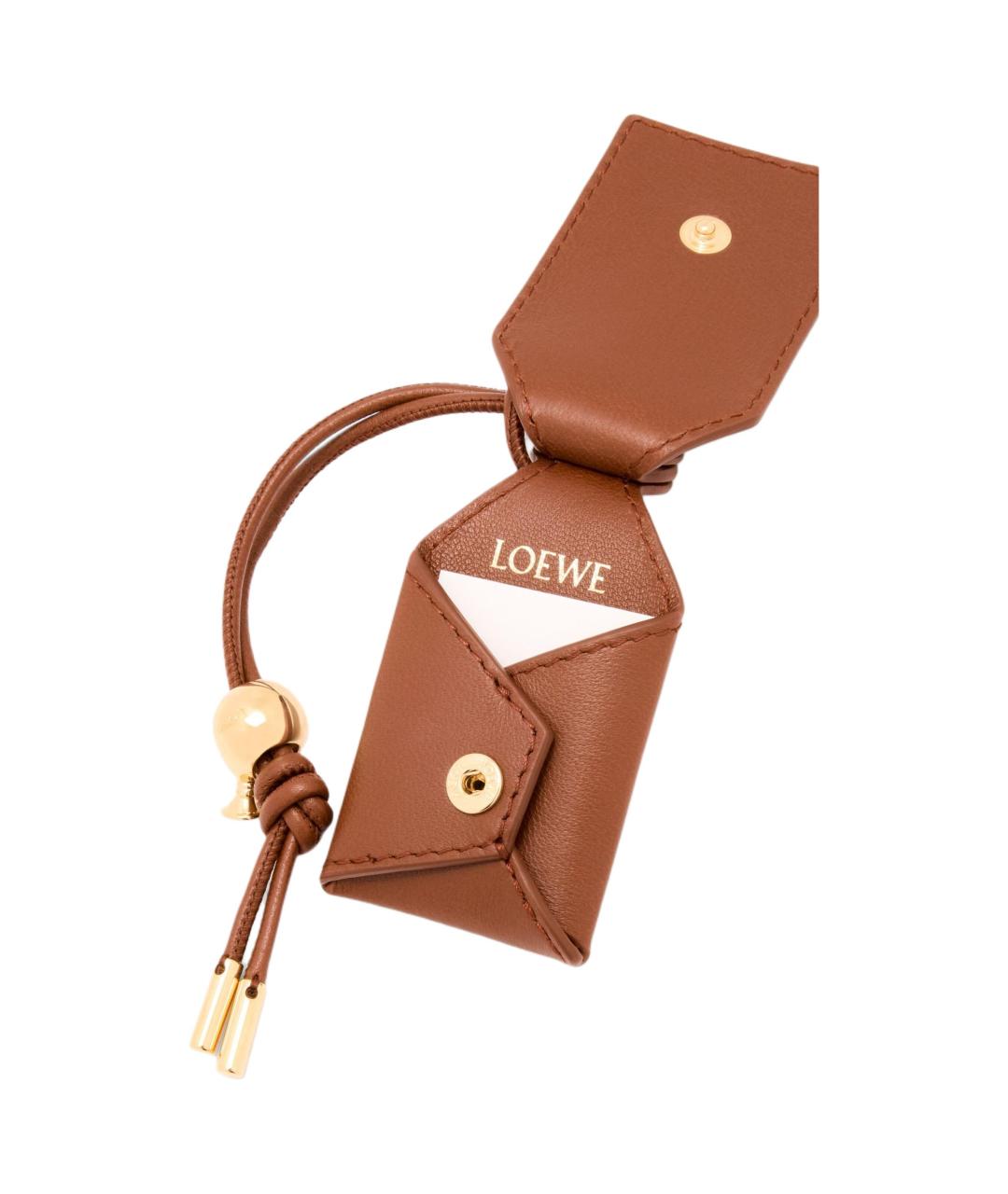 LOEWE Коричневая кожаная сумка через плечо, фото 8