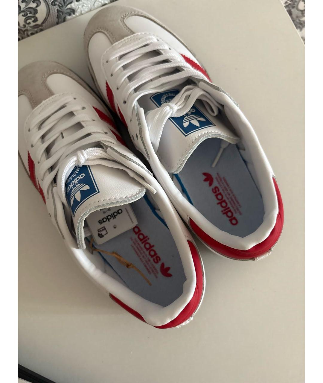 ADIDAS Белые кожаные кеды, фото 7