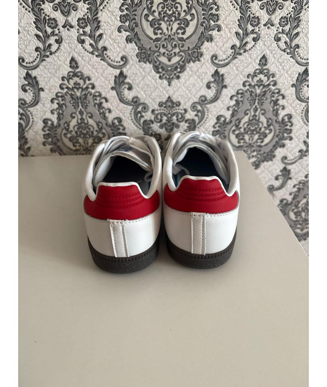 ADIDAS Белые кожаные кеды, фото 4