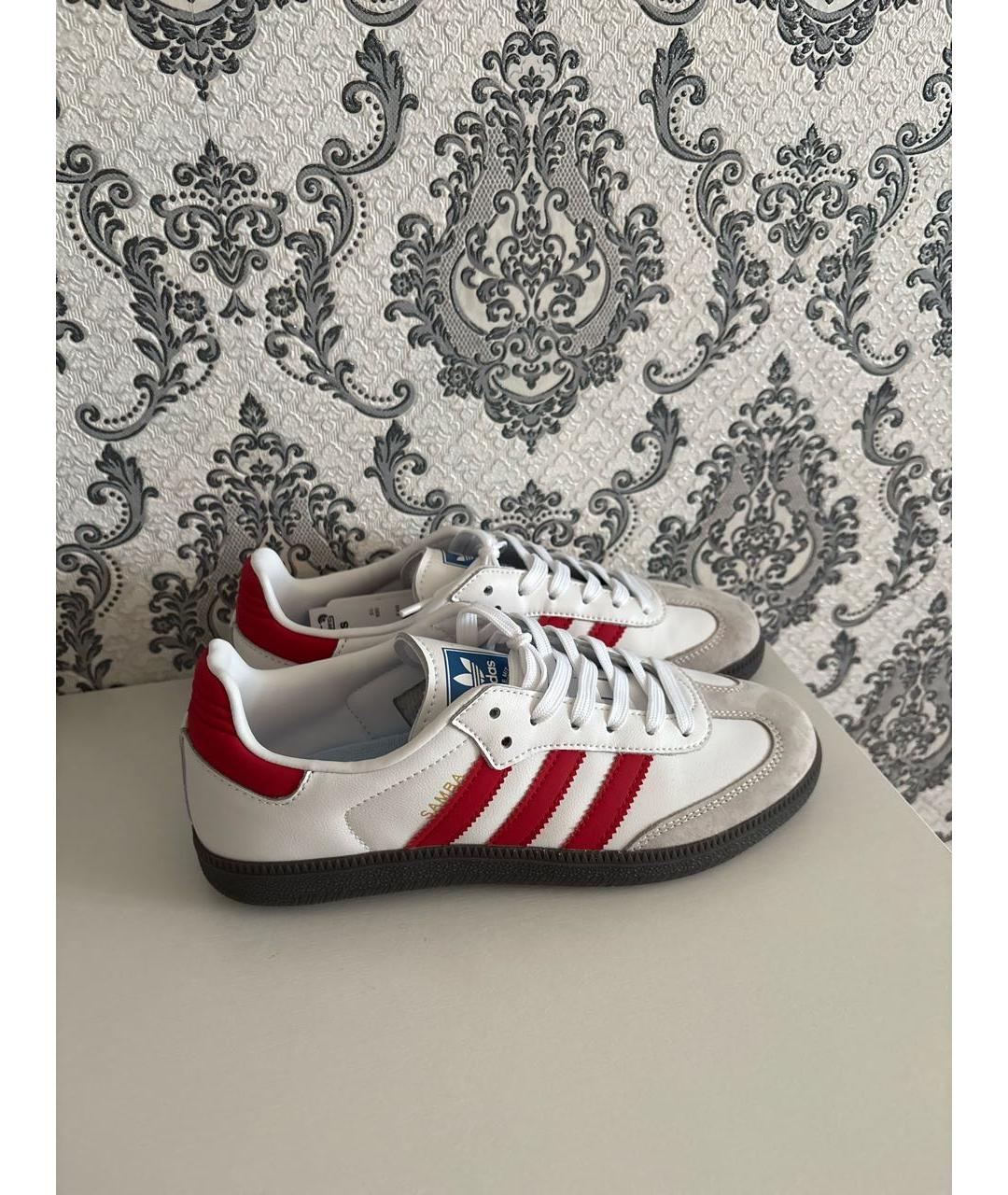 ADIDAS Белые кожаные кеды, фото 8