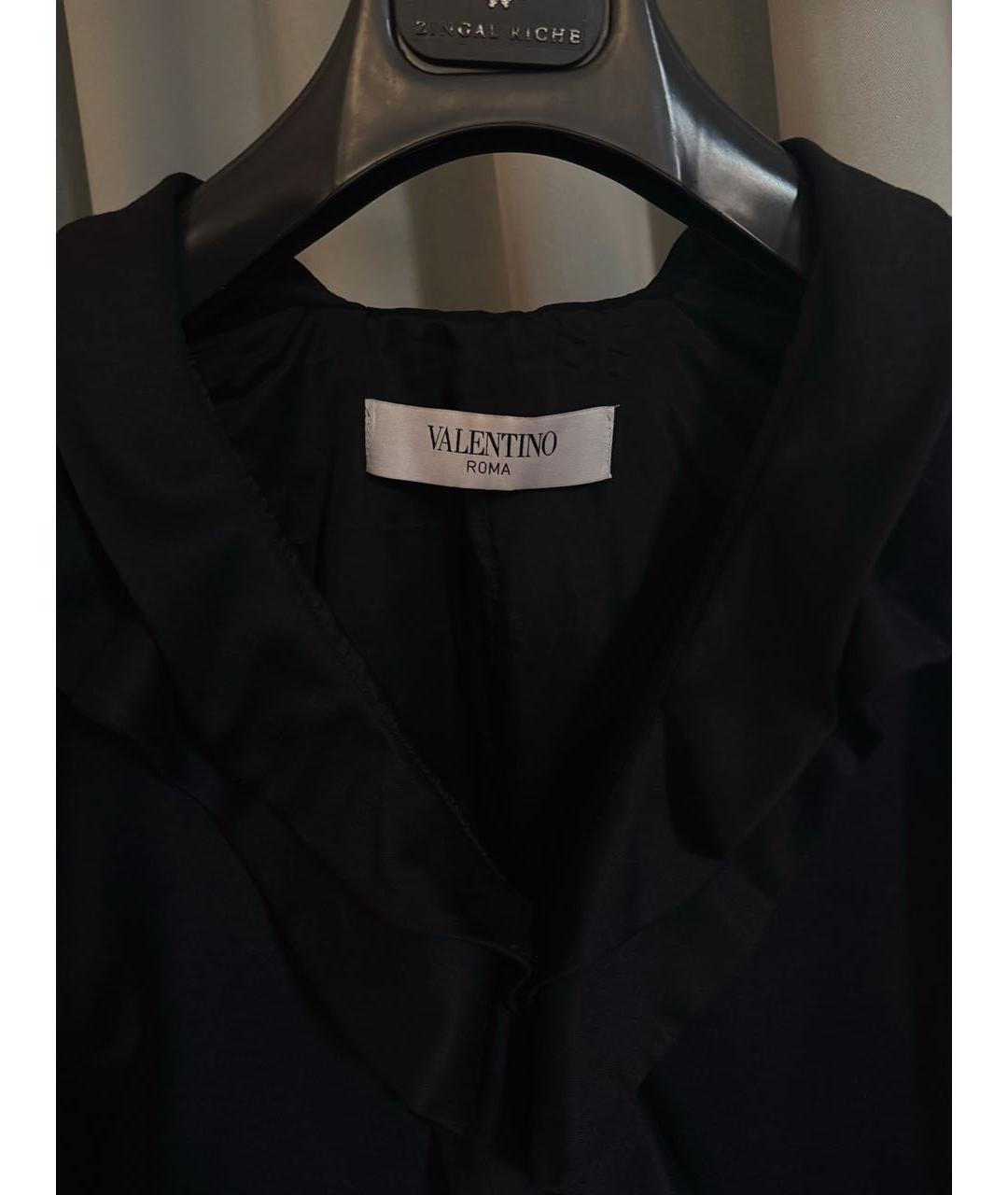 VALENTINO Черное кашемировое повседневное платье, фото 3