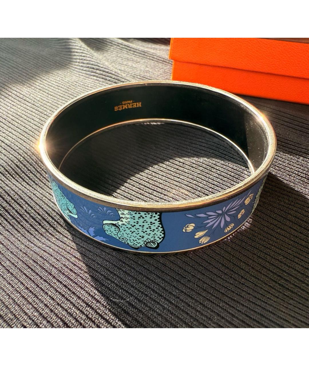 HERMES Синий металлический браслет, фото 4