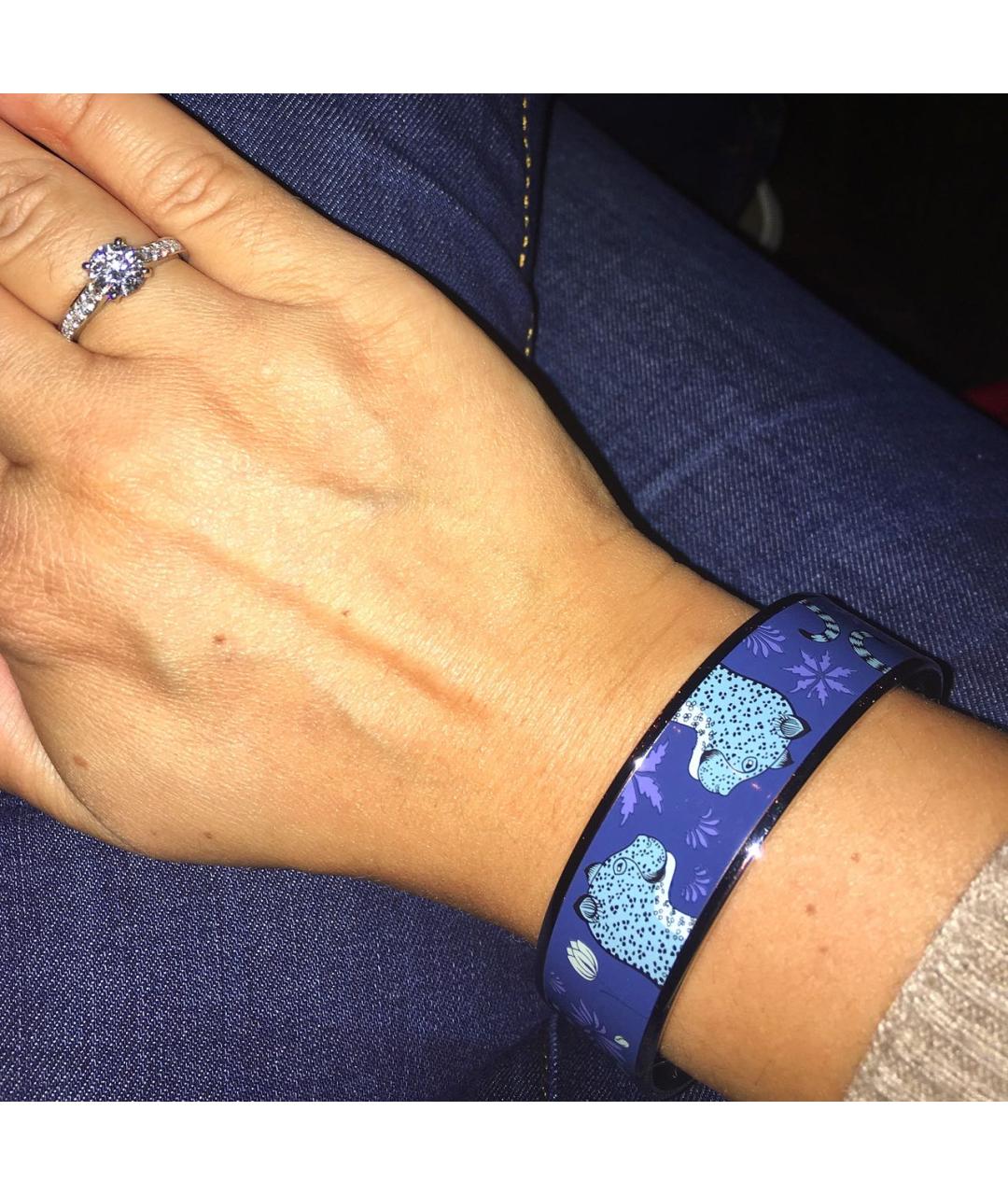 HERMES Синий металлический браслет, фото 6