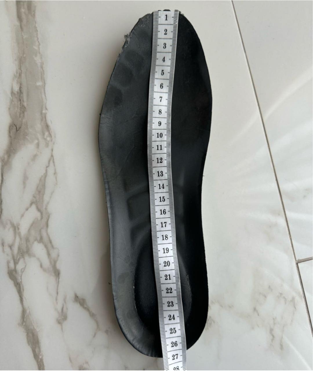 FERRAGAMO Антрацитовые нубуковые низкие кроссовки / кеды, фото 8