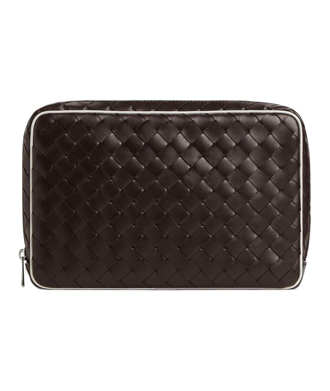 BOTTEGA VENETA Коричневая кожаная папка для документов, фото 1