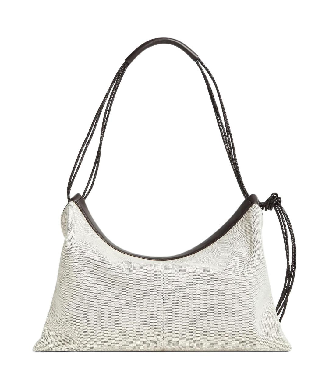 BOTTEGA VENETA Белая сумка через плечо, фото 3