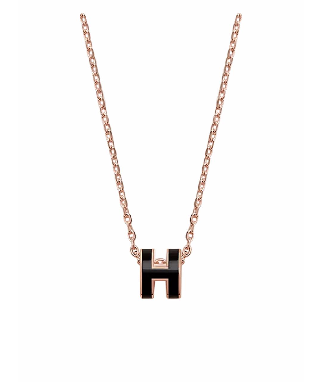 HERMES Черная металлическая подвеска, фото 1