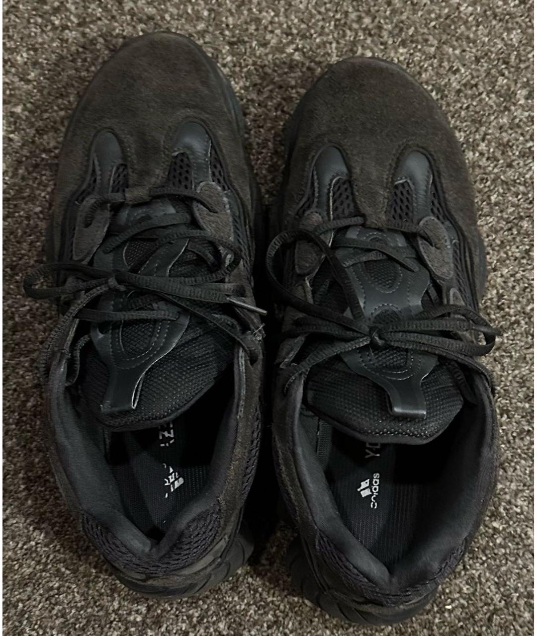ADIDAS YEEZY Серые замшевые низкие кроссовки / кеды, фото 3