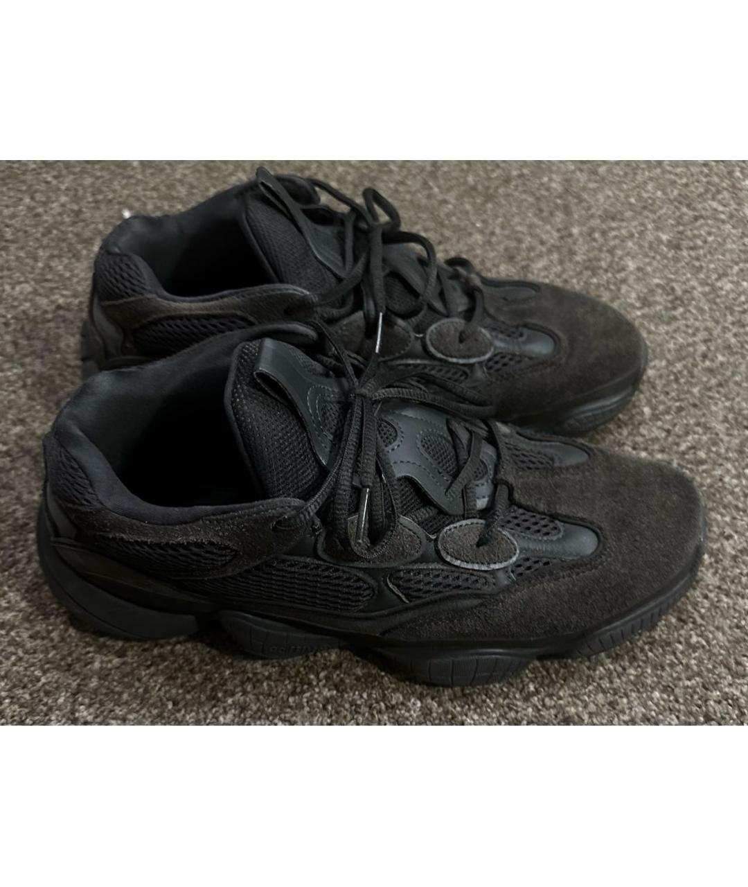 ADIDAS YEEZY Серые замшевые низкие кроссовки / кеды, фото 5